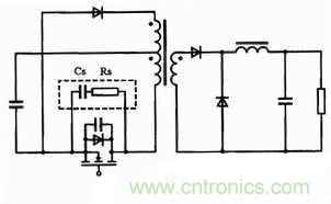 RC吸收網絡的電路圖