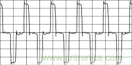變壓器副邊電壓波形125V/Div 20&mu;s/Div