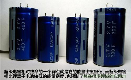超級電容的優(yōu)勢和劣勢