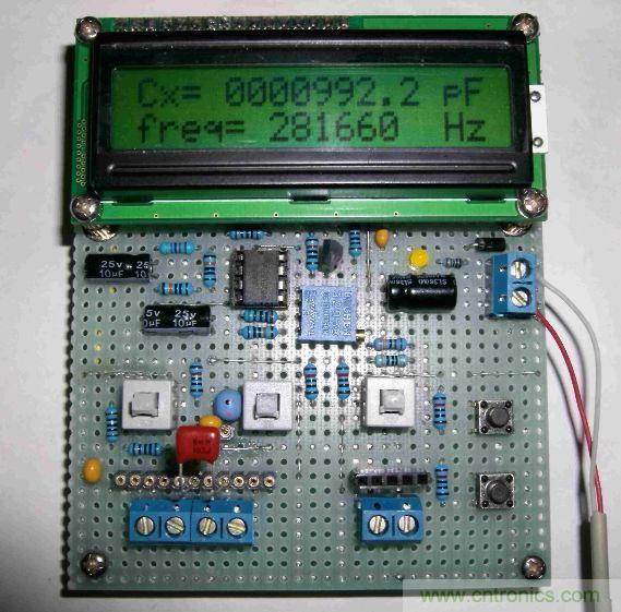 DIY集電容、電感和頻率為一體的測量儀器
