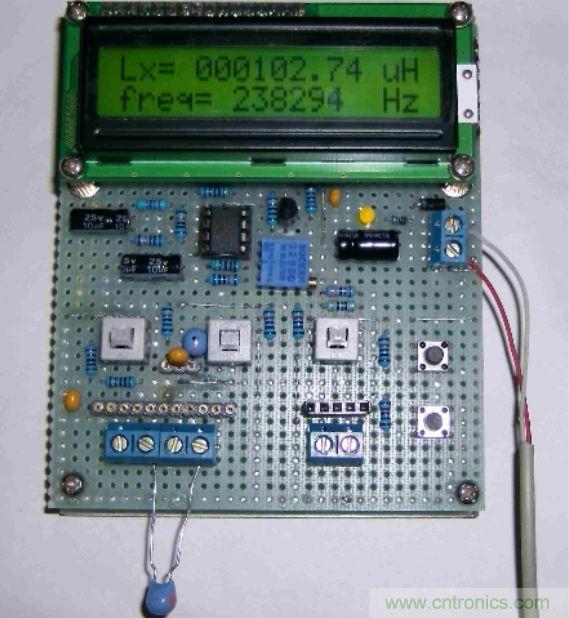 DIY集電容、電感和頻率為一體的測量儀器