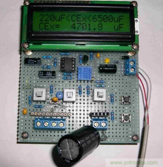 DIY集電容、電感和頻率為一體的測量儀器