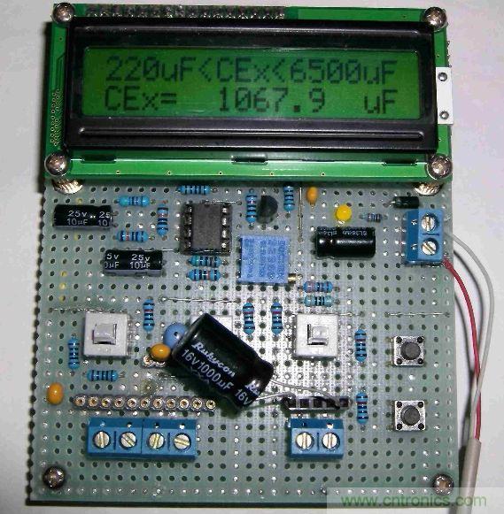 DIY集電容、電感和頻率為一體的測量儀器