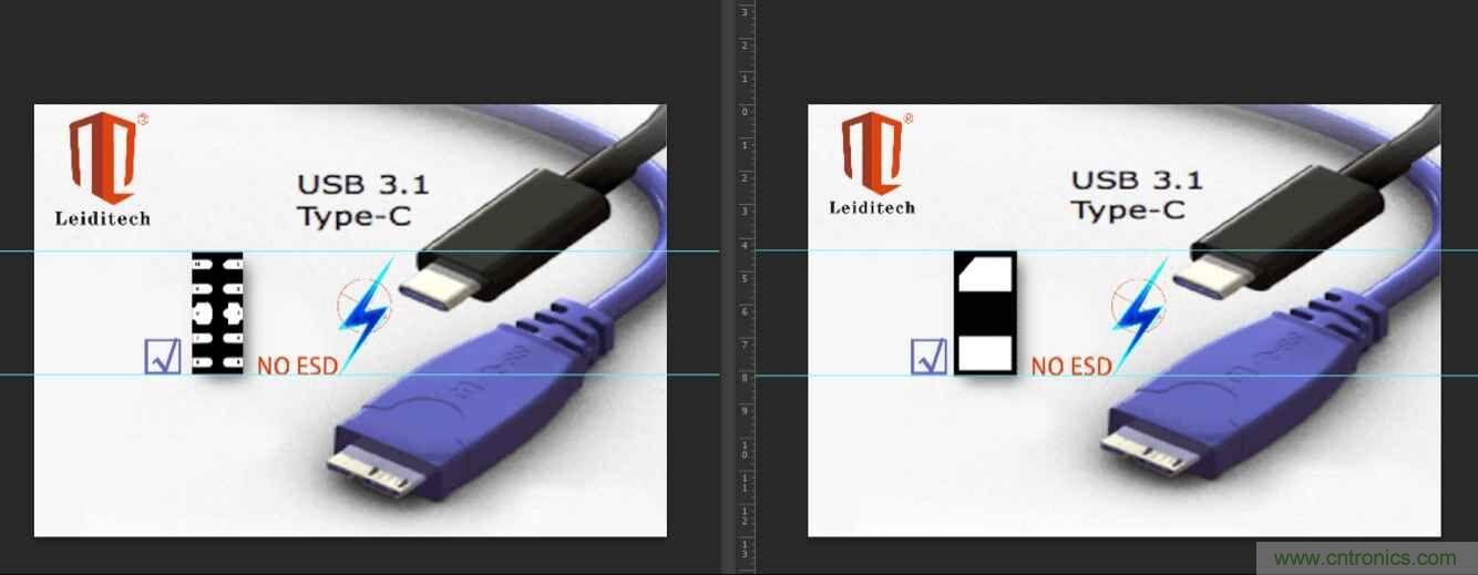 Leiditech推出超低電容ESD,用來保護USB Type-C