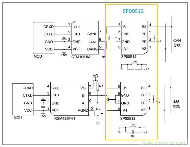 總線(xiàn)浪涌防護(hù)方案詳解