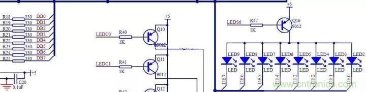 三極管在單片機中的應用圖解 三極管在單片機中的應用圖解