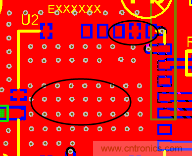 如何引腳接地十字焊盤，過孔完全接地?
