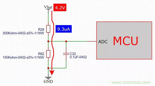 電池電壓偵測(cè)電路&ldquo;踩坑&rdquo;：分壓電阻的精度竟然是5%，不是1%