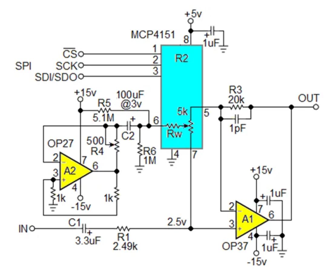 數(shù)字電位器能否代替電路中的機(jī)械電位器？