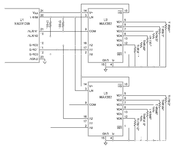 測量電池管理系統中的多個溫度，并節省電力
