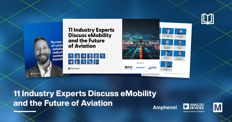貿(mào)澤聯(lián)合ADI 和 Amphenol 發(fā)布全新電子書，探索電動(dòng)汽車和航空業(yè)未來(lái)發(fā)展