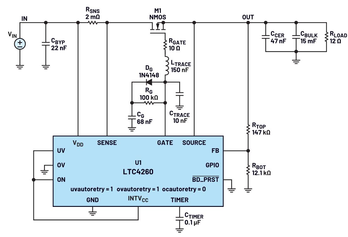 我的熱插拔控制器電路為何會振蕩？